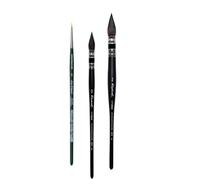 Pennello Raphael Lavis, Softaqua, serie 805 Vegans, n° 0 .2 e DaVinci Nova 1570 NO. 0/2