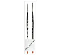 Pennello Raphael serie 8404, kolinsky rosso sabbia, set da 2 pezzi, misura 5/0 3/0.