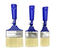 Pennello regolabile in 3 pezzi, pennello di estensione, setole multiangolari, strumento di pittura, pennello per la casa per dipingere pareti, soffitto blu