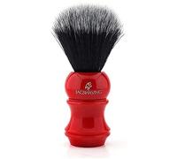 Pennello sintetico nero con manico in resina, setole artificiali in fibra di capelli