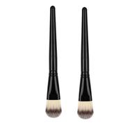 Pennello Viso per Maschere Facciali, Set 2 Pezzi in Nylon Nero | Strumento per Essence e Maschere Skincare, Impugnatura Comoda, da Bagno o Salone, Riutilizzabile e Pratico