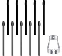 Pennini di ricambio per Staedtler Noris Jumbo/Classic, punte compatibili con Staedtler Noris Digital, con pinzetta (10 x nero)
