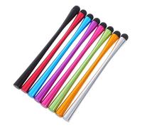 Pennini Touch per Tablet e Smartphone 8 Pezzi in Silicone e Metallo | Punta Fine, Impugnatura Antiscivolo, Riduce Tocchi Errati, per Schermi di Dispositivi Mobili Colore Casuale