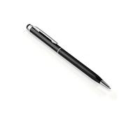 Penna Universale Touch Screen Punta silicone Penna a sfera Clip integrata Nero
