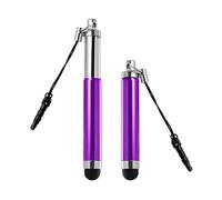 Stylus Penna digitale Universale Touchscreen Retrattile Bianca - Viola