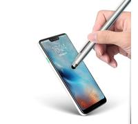 Pennino capacitivo 2 in 1 per tablet, PC e smartphone, pennino capacitivo (1 pezzo) (argento)
