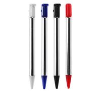 Pennino capacitivo corto regolabile in metallo per Nintendo 3DS DS allungabile stilo touch pen di ricambio (metallo bianco)