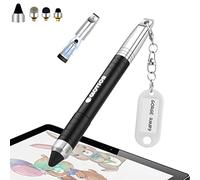 Pennino capacitivo per iPad e iPhone, con tappo magnetico, per touch screen, per bambini, tablet, tutti i dispositivi touch screen, colore: nero