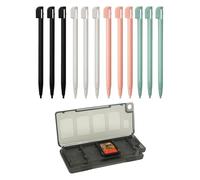 Pennino capacitivo per Nintendo 3DS, 12 pezzi, pennino capacitivo per Nintendo DS Lite/DS/3DS/MP5, pennino capacitivo per touchscreen, in plastica ad alta precisione, con scatola (5 colori)