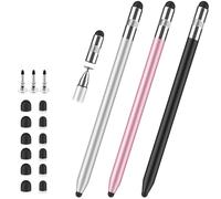 Pennino capacitivo per touchscreen, pennino capacitivo 3 in 1, ad alta sensibilità e precisione, universale, compatibile con iPad, iPhone, Android, Kindle e tutti i tablet capacitivi