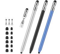 Pennino capacitivo per touchscreen, pennino capacitivo 3 in 1, ad alta sensibilità e precisione, universale, compatibile con iPad, iPhone, Android, Kindle e tutti i tablet capacitivi