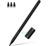 Pennino capacitivo universale per iPhone, 2 x ricarica rapida, compatibile con iPhone, Apple iPad Pro Air Mini, Android, tablet, tutti i touchscreen, nero
