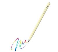 Pennino compatibile con Samsung Galaxy Tab A11+/A9+/Lenovo Idea Tab/XIAOMI/Redmi Pad/Android 16/15 Stylus Pen, Preciso senza ritardi, Accensione/Spegnimento a un clic+2 punte trasparenti (giallo)