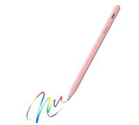 Pennino compatibile con Samsung Galaxy Tab A11+/A9+/Lenovo Idea Tab/XIAOMI/Redmi Pad/Android 16/15 Stylus Pen, Preciso senza ritardi, Accensione/Spegnimento a un clic+2 punte trasparenti (rosa)