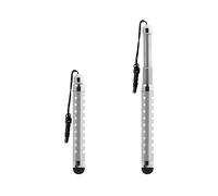 Penna digitale Touchscreen Alluminio Argentata + Presa Jack 3.5 mm