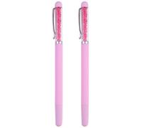 Pennino Dotting per Nail Art Rosa in Plastica, Set 2 Pezzi | Unghie e Occhiali, Uso Professionale in Salone, Posa di Rhinestones e Decorazione