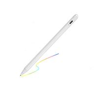 Pennino elettronico per iPad 5a generazione 9,7" 2017, matita capacitiva attiva ricaricabile di tipo C, compatibile con Apple iPad di 5a generazione da 9,7", ottimo per penne da disegno iPad, bianco