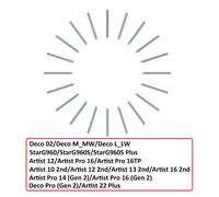 Pennino in feltro XP-Pen 20 pezzi Pennini di ricambio per stilo X3/X3 Pro per Artist 12 2nd/Artist Pro 16/Artist Pro 16 (Gen 2)