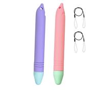 Pennino in silicone con estremità in silicone, adatto per bambini, include cordino rimovibile per mettere fuori posto gli stili di scrittura dei bambini