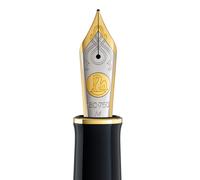 Pennino Pelikan per M1000 M1005 Raden Maki-e - oro 18C 750 bicolore EF F M...