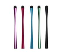 Pennino Stilo Sottile 5 Pezzi in Silicone e Lega per Tablet e Telefoni | Scrittura, Disegno e Marcatura Documenti, Profilo Slim Waistline per Amici, Uso su Schermi Touch Colore Casuale