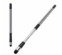 Pennino telescopico extra lungo per touch screen, retrattile, estensibile, con punta floccata di precisione, compatibilità universale con iPad/iPhone/Android, leggero e resistente (nero)