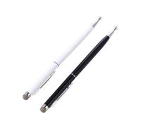 Pennino Touch Screen Capacitivo per Tablet e Telefono, Bianco | 2 Pezzi, Punta Ultra Fine ad Alta Precisione, Alluminio e Fibra Tessile