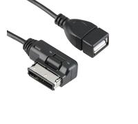 Pennle AMI MDI USB Adattatore Audio Adattatore, Cavo Adattatore USB Compatibile con Au-di A3, A4, S4, A5, S5, S6, A8, S8, A8-L, Q3, Q5, Q7, TT, R8, V-W Je-tta, Golf Mk6, Pa-ssat, Wa-gon, Sko-da, 30cm