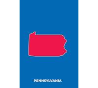 PENNSYLVANIA BLUE AND RED - Premium Lined Journal | 6" x 9" | Soft Cover | 120+ Pages - Bold State-Inspired Design: A High-Quality State Notebook - Ideal for School, Work, or Everyday Notes