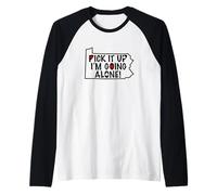 Pennsylvania Euchre Pick It Up I'm Going Alone - Gioco di Carte Maglia con Maniche Raglan