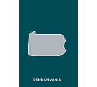 PENNSYLVANIA GREEN AND SILVER - Premium Lined Journal | 6" x 9" | Soft Cover | 120+ Pages - Bold State-Inspired Design: A High-Quality State Notebook - Ideal for School, Work, or Everyday Notes