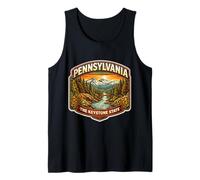Pennsylvania The Keystone State Souvenir Memorabilia dei visitatori Canotta