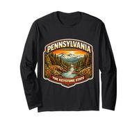 Pennsylvania The Keystone State Souvenir Memorabilia dei visitatori Maglia a Manica
