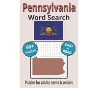 Pennsylvania Word Search Puzzle Book: Search with Easy to Read Print about Pennsylvania cities, wildlife, plant life and more| 6x9 inches, 110 pages | ... Gifts for Vacations, Holidays & Free Times