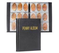 Penny Books for Collectors, 108 coinn Collection Album Organizer, Sturdy Portable Storage Book, Souvenir Display Binder for Home, Travel, Currency, Kids, Bills, Stamps, Dollar coinn, Collecting Use