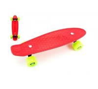Pennyboard per bambini con ruote rosse - Rosso, ruote verdi