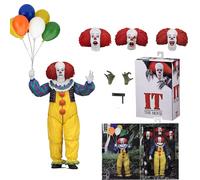 Pennywise Joker 1990 old version Clown Action Figure Horror Decorazione kit 18Cm