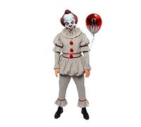 AMSCR Pennywise The Clown - Costume da circo di Halloween Horror da uomo (petto: 117 cm)