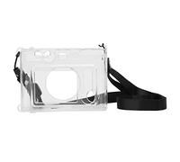 PenRux Custodia trasparente per fotocamera Fujifilm Instax Mini Evo, custodia protettiva in PVC Custodia trasparente resistente all'usura e ai graffi con tracolla