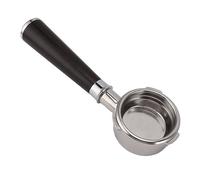 PenRux Portafiltro Nudo Senza Fondo da 58 Mm, 3 Orecchie Portafiltro da caffè da 58 Mm Portafiltro Senza Fondo da 58 Mm con Manico in Legno Massello per Macchina da caffè Barsetto (Un