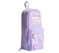 Pens Bag - Astuccio per matite, per ragazze, astuccio per matite per zaino ad alta capacità, mini set di matite portatile con manico semplice, adatto per ragazze, multicolore, ice cream bear, Vedi