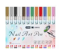 Pens For Painting Nails | 12 Pieces 0.5mm Portable Nails Tools