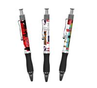 Pens Set di 3 penne a sfera da collezione Union Jack Londra con bandiera britannica UJ UK England Gift Click