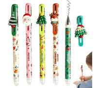 Pens with Erasers - 0.7mm Christmas Design Heat Erasable Journaling Marker,