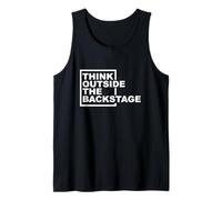 Pensa al di Fuori del Backstage Theater Backstage Tech Crew Canotta
