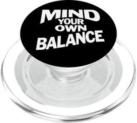 Pensa al tuo equilibrio Divertente Equilibrio Consapevolezza PopSockets PopGrip per MagSafe