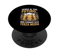 Pensa al tuo futuro non fermarti alla birra PopSockets PopGrip Adesivo
