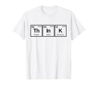 Pensa alla tavola periodica chimica fisica geek nerd Maglietta