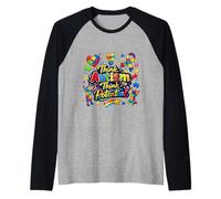 Pensa all'autismo Pensa al potenziale Maglia con Maniche Raglan