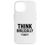 Pensa biblicamente alla fede cristiana Inspirational Custodia per iPhone 14